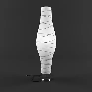 DUDERÖ Concrete and Paper Floor Lamp 3D model image 1 