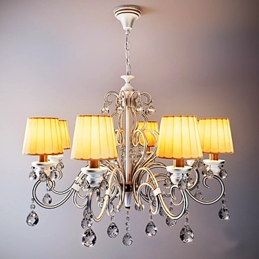 Eurosvet 12075/8: Elegant 8-Light Chandelier 3D model image 1 