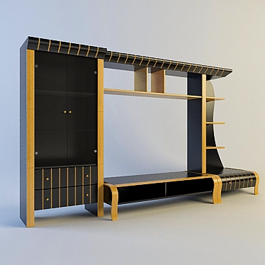 Modern Home Wall Unit: Landbond 21 3D model image 1 