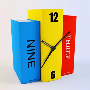 Book Stack Clocks 3D model image 1 