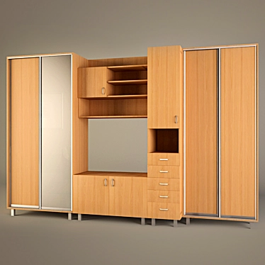 Cabinetry Maroon 3D model image 1 