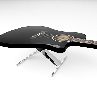 Musical Fusion: Table-Guitar 3D model image 1 