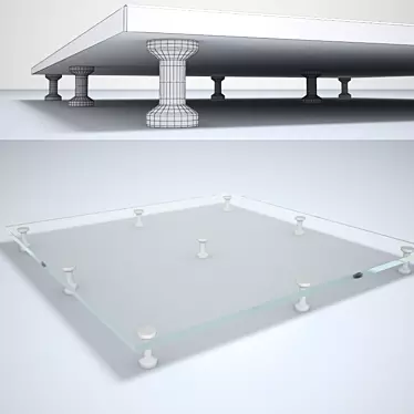 Title: Crystal Clear Glass Flooring 3D model image 1 