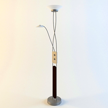 Sleek LED Floor Lamp 3D model image 1 