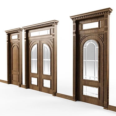 Custom Made Wooden Doors 3D model image 1 