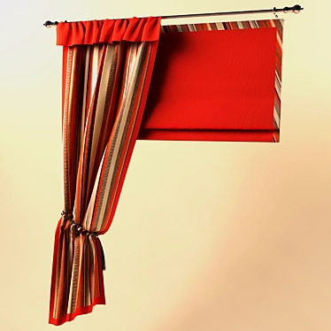 Compact Window Shade 3D model image 1 