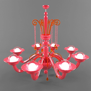 Classic Style Modern Interior Chandelier 3D model image 1 