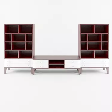 Neopolis CASA TV Wall Unit 3D model image 1 