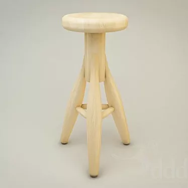 Sleek Eero Aarnio Rocket Stool 3D model image 1 