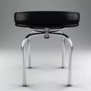 Le Corbusier LC8 Swivel Stool 3D model image 1 