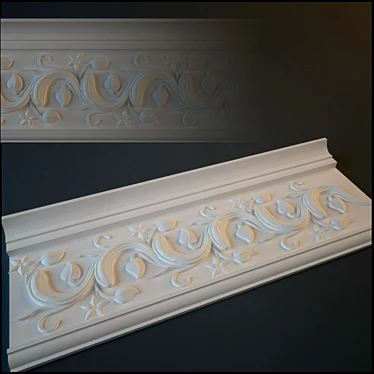 Elegant Fretwork Design 3D model image 1 