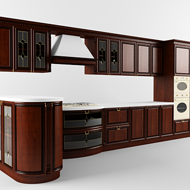 "PROFI" Fortune - Stylish and Functional Kitchen 3D model image 1 