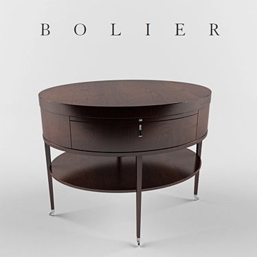 Elegant Rosenaue Oval Side Table 3D model image 1 
