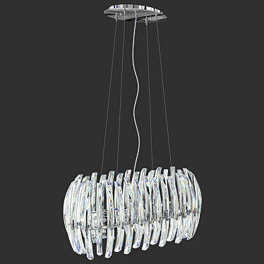 Eglo Drifter 8-Light Crystal Chandelier 3D model image 1 