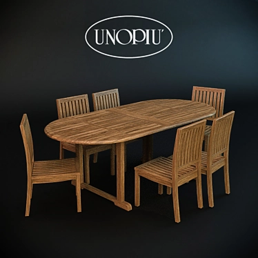 Lydia&Tamil: PROFI Garden Chair & Table Set 3D model image 1 