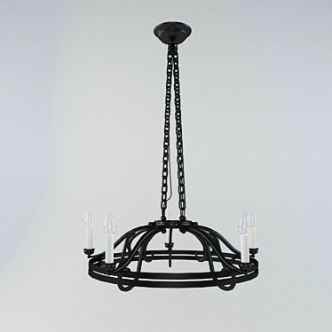 Cast iron chandelier
