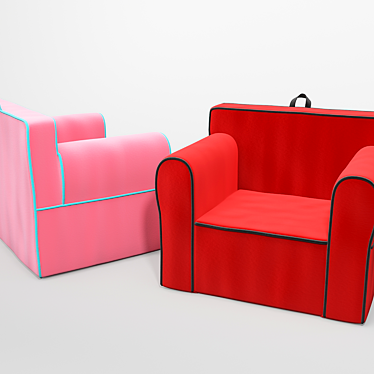 Versatile Pouf-Armchair AKS3437 3D model image 1 