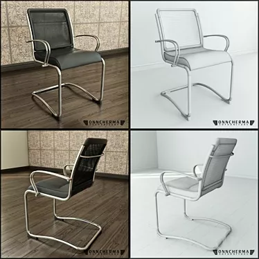 Modern High-Detail Chair 3D model image 1 