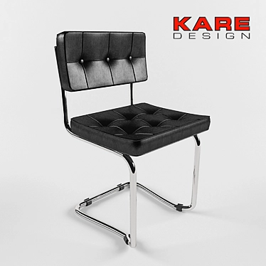 KARE Expo Black: Ergonomic Balance Chair 3D model image 1 