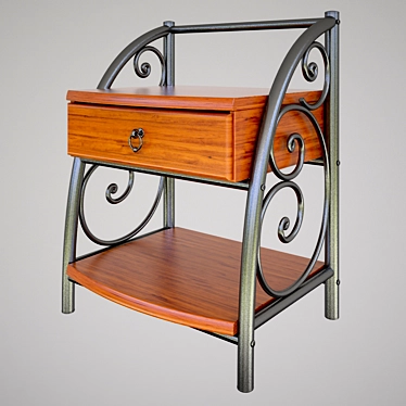 Modern Nightstand: Sleek Design 3D model image 1 