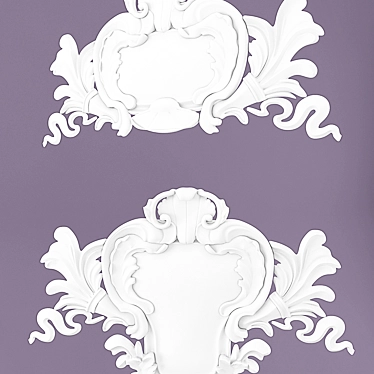 Title: Elegant Shield Cartouche 3D model image 1 