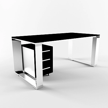 Classic Office Desk with Timeless Design 3D model image 1 