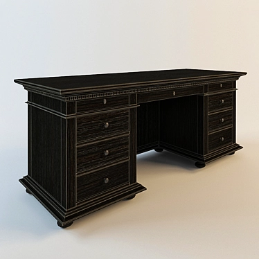 Elegant Writing Desk 3D model image 1 