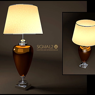 Italian Table Lamp by Sigma elle due 3D model image 1 