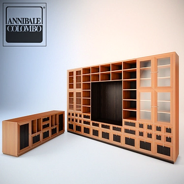 Elegant Annibale Colombo Wardrobe 3D model image 1 