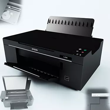 Multifunction Inkjet Printer: EPSON L200 3D model image 1 