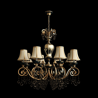 Title: Elegant Crystal Chandelier 3D model image 1 