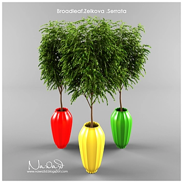 Green Vas: Broadleaf Beauty 3D model image 1 