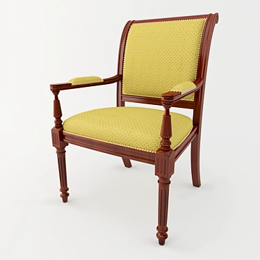 Elegant Armchair: Scappini & C / Capotavola 3D model image 1 