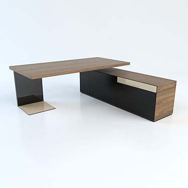 Elegant Executive Desk by Walter Knoll 3D model image 1 