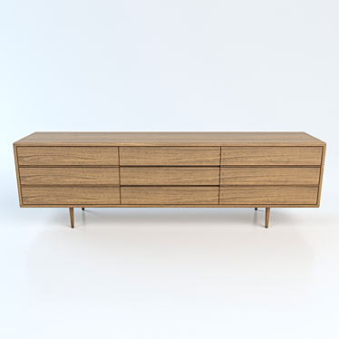 Elegant Rive Droite Sideboard 3D model image 1 
