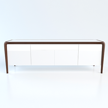 Roche Bobois BRIO Sideboard: Elegant Storage Solution 3D model image 1 