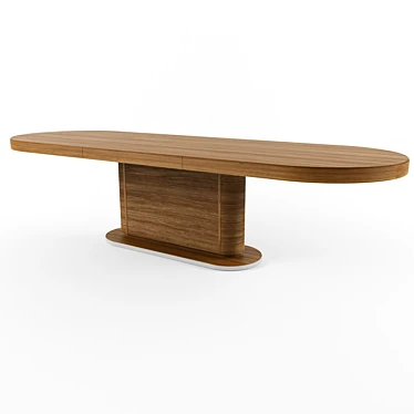 Sophisticated Ceccotti ICS Dining Table 3D model image 1 