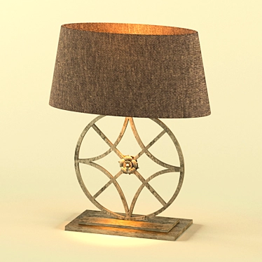 Iron Florette Wheel Table Lamp