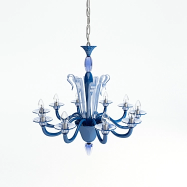 De Majo 7088 - Murano Glass 8-Light Chandelier 3D model image 1 