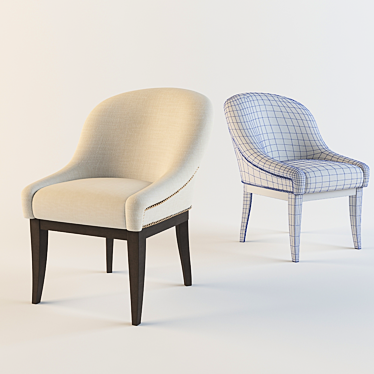 Elegant Comfort Chair 3D model image 1 