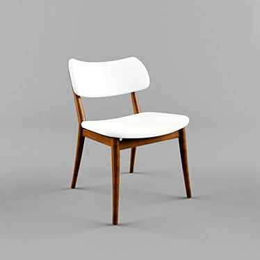 Elegant Nissa Side Chair: M. Marconato - T. Zappa 3D model image 1 