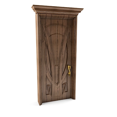 Modern Interior Door 3D model image 1 