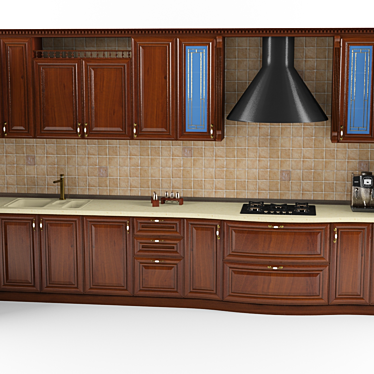 Elegant Fortuna Kitchen: EMFA 3D model image 1 