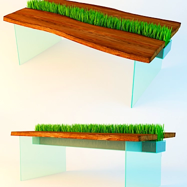 Eco-Grass Convertible Table 3D model image 1 