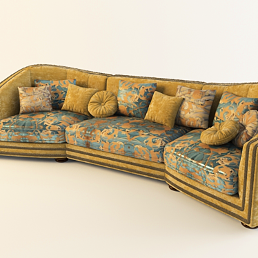 Pigoli Venere Sofa: A Luxurious Blend of Style and Comfort 3D model image 1 