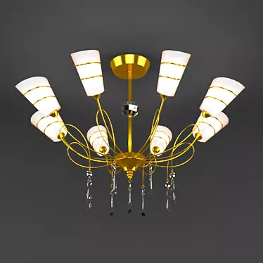 Elegant Crystal Chandelier - Imported from China 3D model image 1 