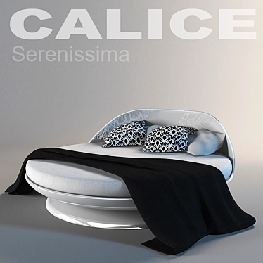 Serenissima Designer Bed 3D model image 1 