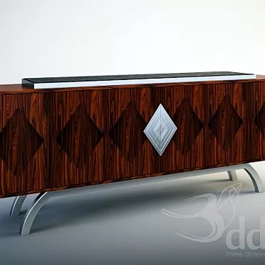 Modern Sideboard: Stylish Storage Solution 3D model image 1 