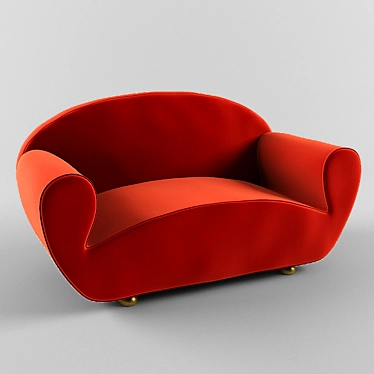 Elegant and Versatile Giovanetti Sofa 3D model image 1 