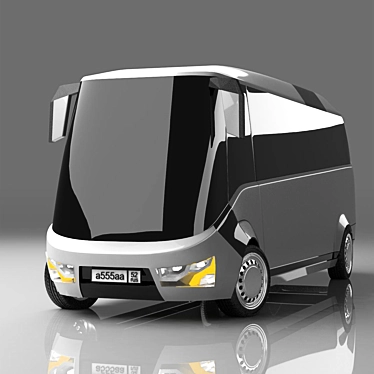 Efficient Commuter Bus 3D model image 1 